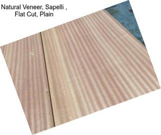 Natural Veneer, Sapelli , Flat Cut, Plain