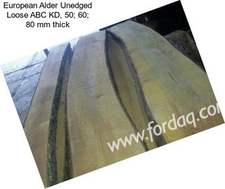 European Alder Unedged Loose ABC KD, 50; 60; 80 mm thick