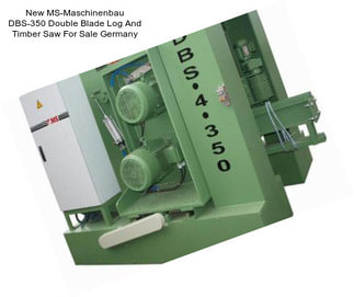 New MS-Maschinenbau DBS-350 Double Blade Log And Timber Saw For Sale Germany