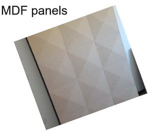 MDF panels