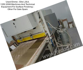 Used Emme - Elle L.B.A. 1350 2008 Machines And Technical Equipment For Surface Finishing - Other For Sale Spain