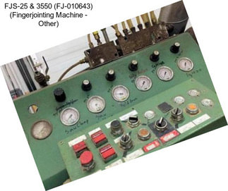 FJS-25 & 3550 (FJ-010643) (Fingerjointing Machine - Other)