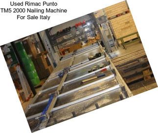 Used Rimac Punto TM5 2000 Nailing Machine For Sale Italy