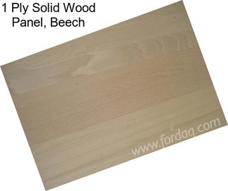 1 Ply Solid Wood Panel, Beech