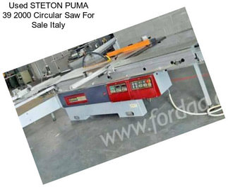 Used STETON PUMA 39 2000 Circular Saw For Sale Italy