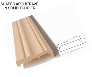 SHAPED ARCHITRAVE IN SOLID TULIPIER