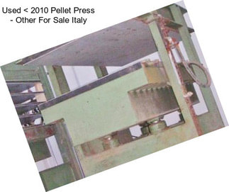 Used < 2010 Pellet Press - Other For Sale Italy