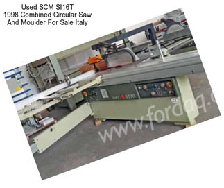 Used SCM SI16T 1998 Combined Circular Saw And Moulder For Sale Italy