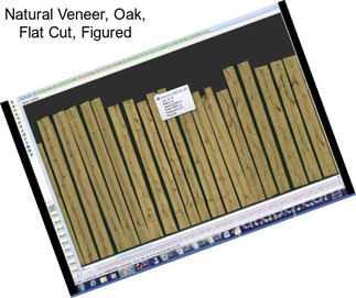 Natural Veneer, Oak, Flat Cut, Figured
