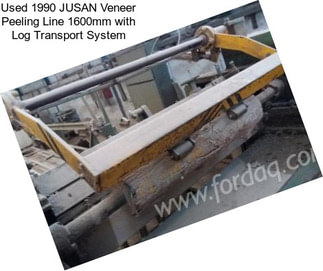 Used 1990 JUSAN Veneer Peeling Line 1600mm with Log Transport System