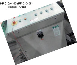 HP 510A-160 (PF-010408) (Presses - Other)
