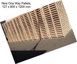 New One Way Pallets, 127 x 800 x 1200 mm