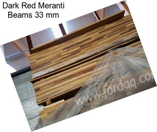 Dark Red Meranti Beams 33 mm