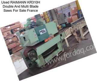 Used RAIMANN KR310H Double And Multi Blade Saws For Sale France