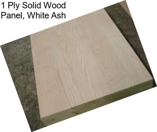 1 Ply Solid Wood Panel, White Ash