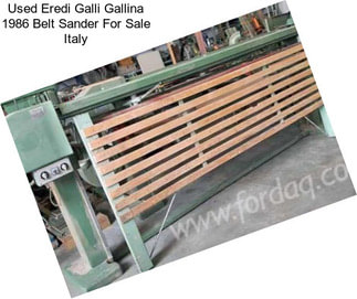 Used Eredi Galli Gallina 1986 Belt Sander For Sale Italy
