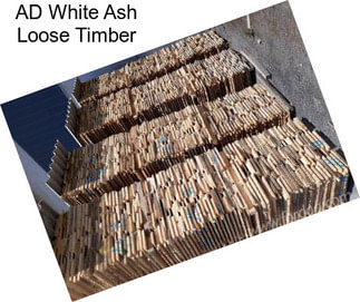 AD White Ash Loose Timber