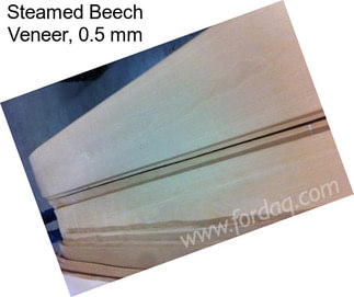 Steamed Beech Veneer, 0.5 mm