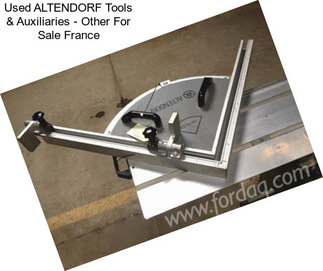 Used ALTENDORF Tools & Auxiliaries - Other For Sale France