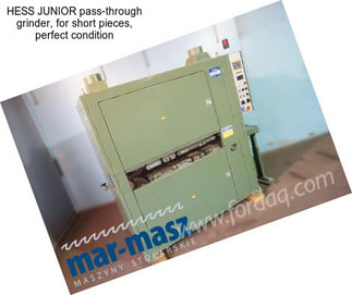 HESS JUNIOR pass-through grinder, for short pieces, perfect condition