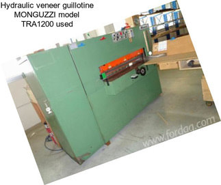 Hydraulic veneer guillotine MONGUZZI model TRA1200 used