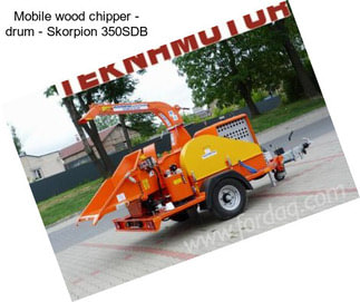 Mobile wood chipper - drum - Skorpion 350SDB