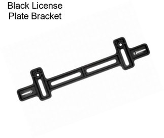 Black License Plate Bracket