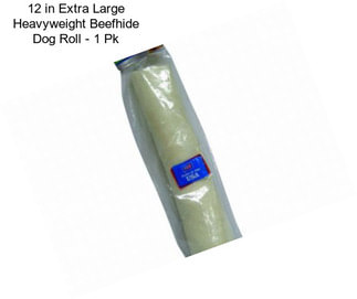 12 in Extra Large Heavyweight Beefhide Dog Roll - 1 Pk