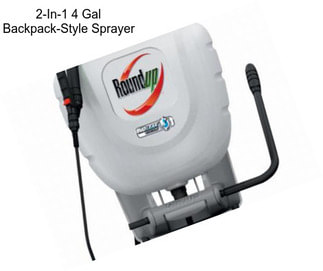2-In-1 4 Gal Backpack-Style Sprayer