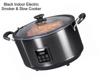 Black Indoor Electric Smoker & Slow Cooker