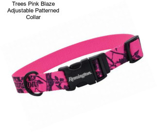 Trees Pink Blaze Adjustable Patterned Collar