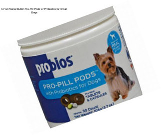 3.7 oz Peanut Butter Pro-Pill Pods w/ Probiotics for Small Dogs