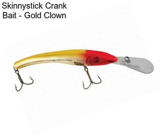 Skinnystick Crank Bait - Gold Clown