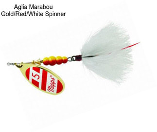 Aglia Marabou Gold/Red/White Spinner