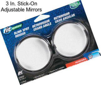 3 In. Stick-On Adjustable Mirrors