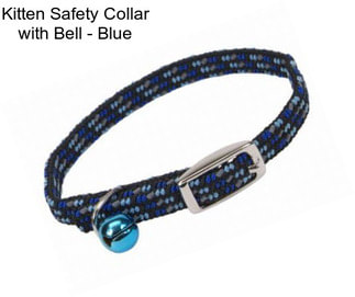 Kitten Safety Collar with Bell - Blue