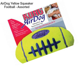 AirDog Yellow Squeaker Football - Assorted