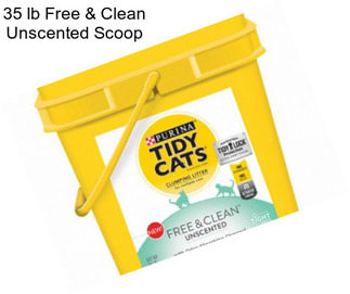 35 lb Free & Clean Unscented Scoop