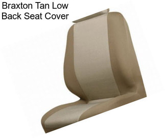 Braxton Tan Low Back Seat Cover