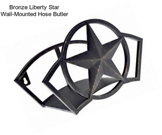 Bronze Liberty Star Wall-Mounted Hose Butler