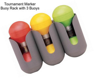 Tournament Marker Buoy Rack with 3 Buoys