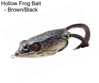 Hollow Frog Bait - Brown/Black