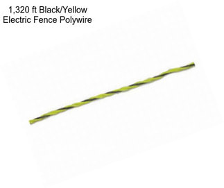 1,320 ft Black/Yellow Electric Fence Polywire