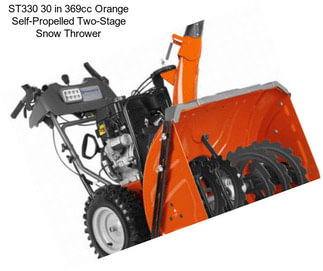 ST330 30 in 369cc Orange Self-Propelled Two-Stage Snow Thrower