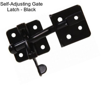 Self-Adjusting Gate Latch - Black