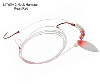 Lil\' Willy 2 Hook Harness - Pearl/Red