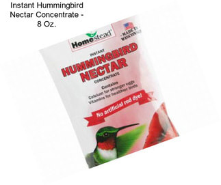 Instant Hummingbird Nectar Concentrate - 8 Oz.
