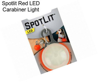 Spotlit Red LED Carabiner Light