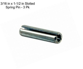 3/16 in x 1-1/2 in Slotted Spring Pin - 3 Pk