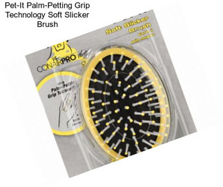 Pet-It Palm-Petting Grip Technology Soft Slicker Brush